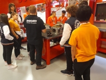 USCITA DIDATTICA - VISITA ALLA STORICA FABBRICA DUCATI DI BORGO PANIGALE (BO) CON LABORATORIO DI FISICA APPLICATO ALLA MOTO.